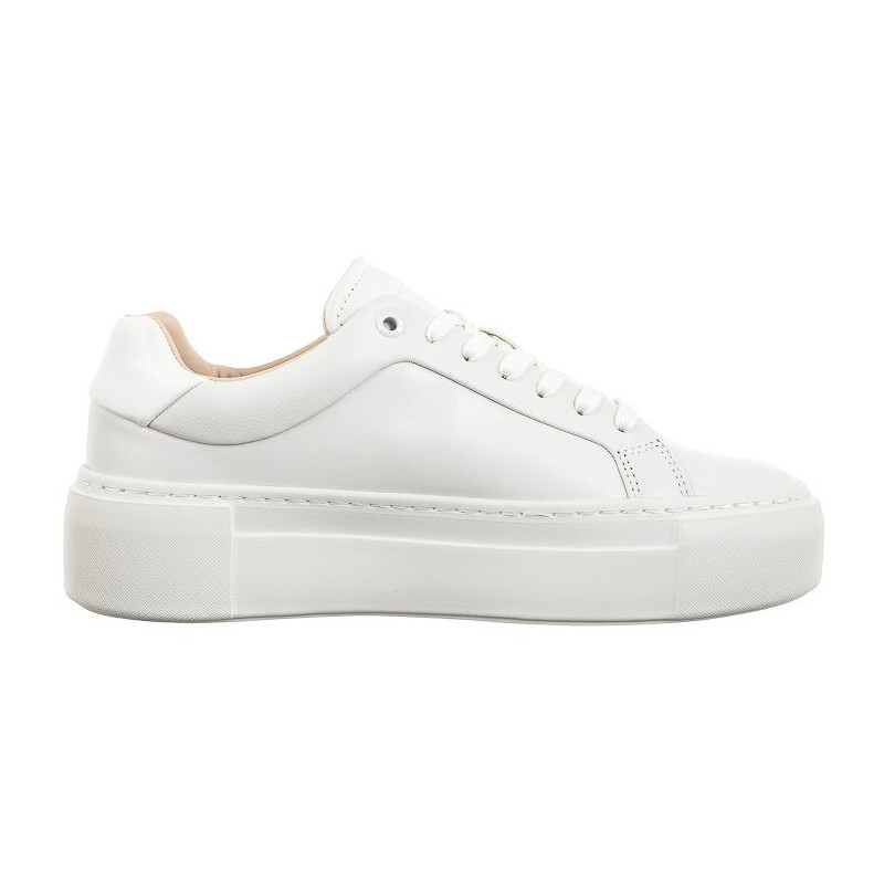 Calvin Klein Ff Cupsole LAce Up W/Ml Lth Triple White HW0HW02118 0K4 (CK510-a) kingad