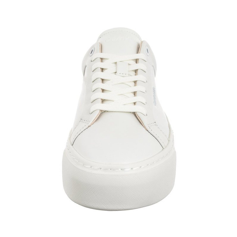 Calvin Klein Ff Cupsole LAce Up W/Ml Lth Triple White HW0HW02118 0K4 (CK510-a) kingad