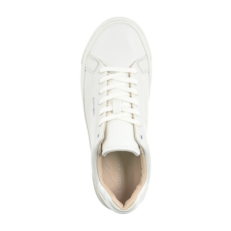 Calvin Klein Ff Cupsole LAce Up W/Ml Lth Triple White HW0HW02118 0K4 (CK510-a) kingad