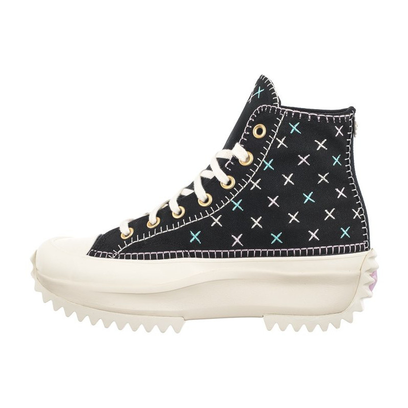 Converse Run Star Hike Hi Black/Egret/Gold A08733C (CO694-a) kingad