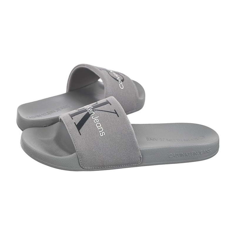 Calvin Klein Slide Monogram Co Formal Grey/Mushroom YM0YM00061 0IP (CK287-c) sussid