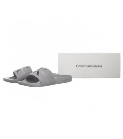 Calvin Klein Slide Monogram Co Formal Grey/Mushroom YM0YM00061 0IP (CK287-c) sussid