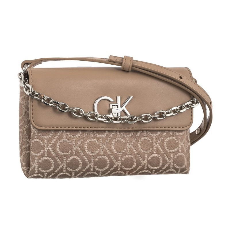 Calvin Klein Re-Lock Mini Crossbody Bag CK Chanterelle Mono Jacquard K60K612642 0HE (CK519-b) käekott