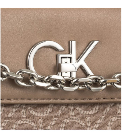 Calvin Klein Re-Lock Mini Crossbody Bag CK Chanterelle Mono Jacquard K60K612642 0HE (CK519-b) käekott