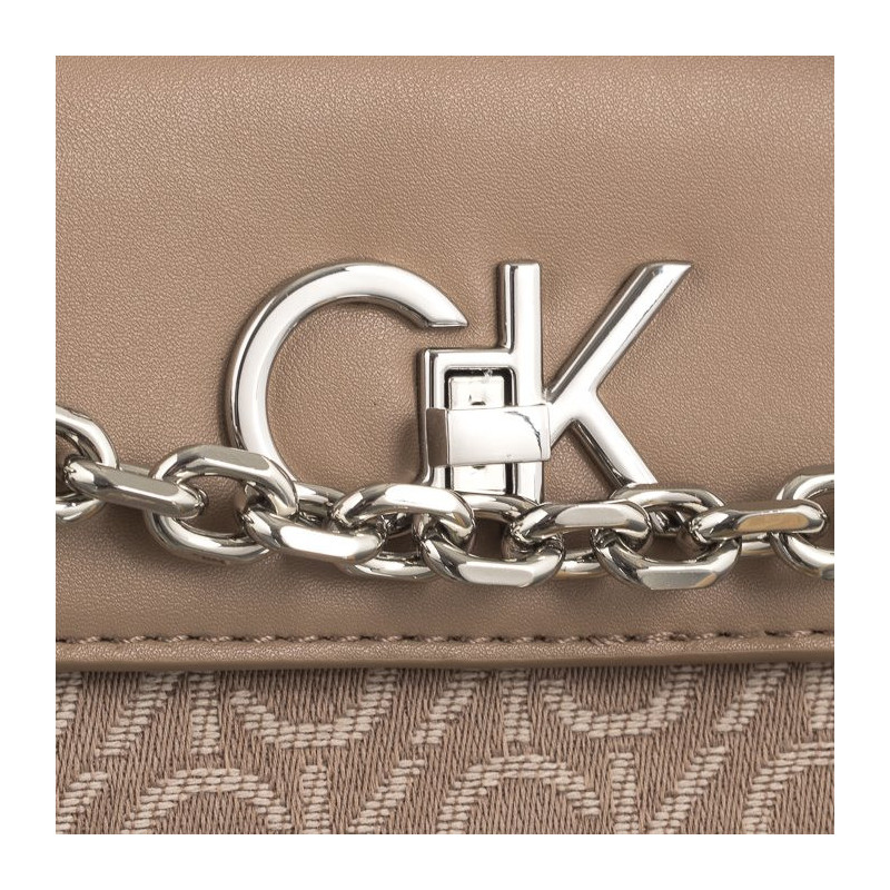 Calvin Klein Re-Lock Mini Crossbody Bag CK Chanterelle Mono Jacquard K60K612642 0HE (CK519-b) käekott