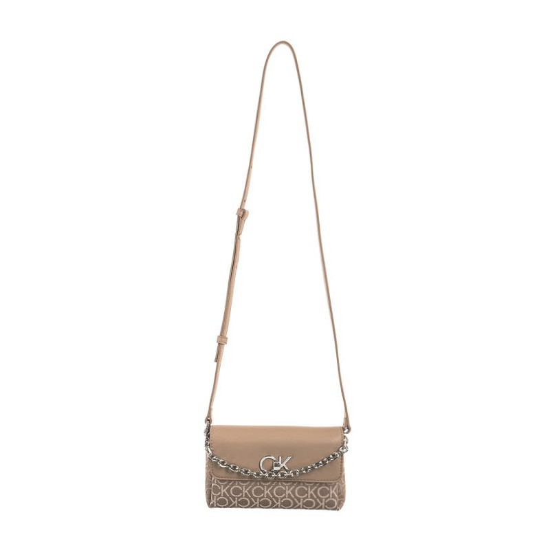 Calvin Klein Re-Lock Mini Crossbody Bag CK Chanterelle Mono Jacquard K60K612642 0HE (CK519-b) käekott