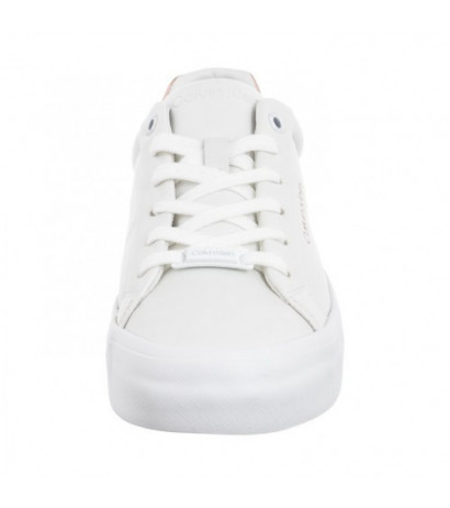 Calvin Klein Vulc Lace Up Saff Fox W/Met Bt HW0HW02104 0K6 White/Metal Cameo (CK528-a) kingad