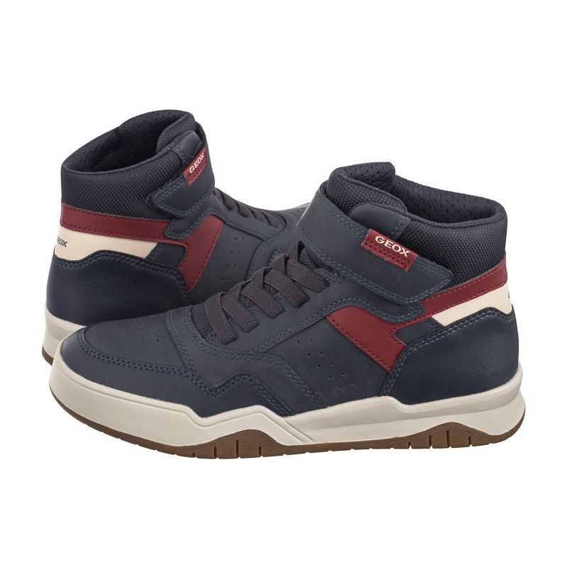 Geox J Perth B. F - Wax.Syn+Nylon Navy/Dk Red J367RF 0MEFU C4244 (GE178-a) spordijalatsid