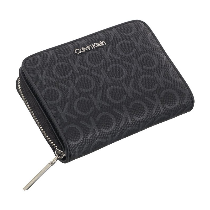 Calvin Klein CK Must MD Zip Around Mono Black Monogram Pu K60K612433 0GM (CK537-a) käekott