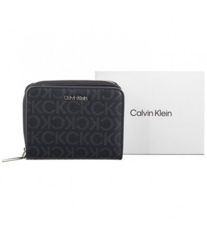 Calvin Klein CK Must MD Zip Around Mono Black Monogram Pu K60K612433 0GM (CK537-a) käekott