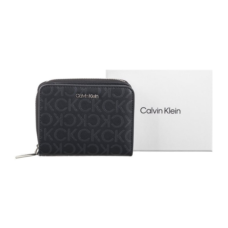 Calvin Klein CK Must MD Zip Around Mono Black Monogram Pu K60K612433 0GM (CK537-a) käekott