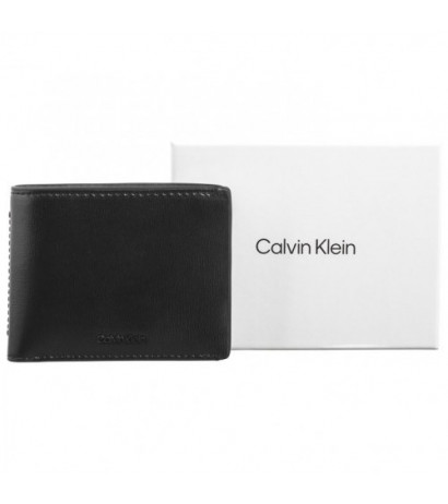 Calvin Klein Clean Esntl Bifold 5CC W/Coin CK Black Palmellato K50K512264 BEH (CK536-a) käekott