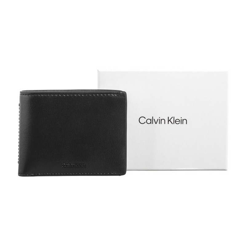 Calvin Klein Clean Esntl Bifold 5CC W/Coin CK Black Palmellato K50K512264 BEH (CK536-a) käekott