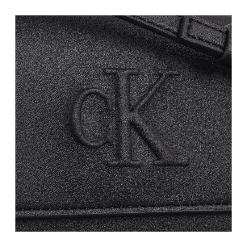 Calvin Klein Sculpted Long Fold Strap Deboss Black K60K612742 BEH (CK531-a) käekott