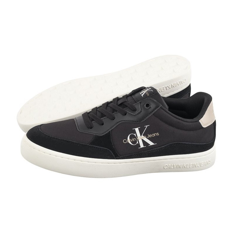 Calvin Klein Classic Cupsole Low Mix Mtl Black/Eggshell/White YM0YM01033 0GR (CK541-a) spordijalatsid