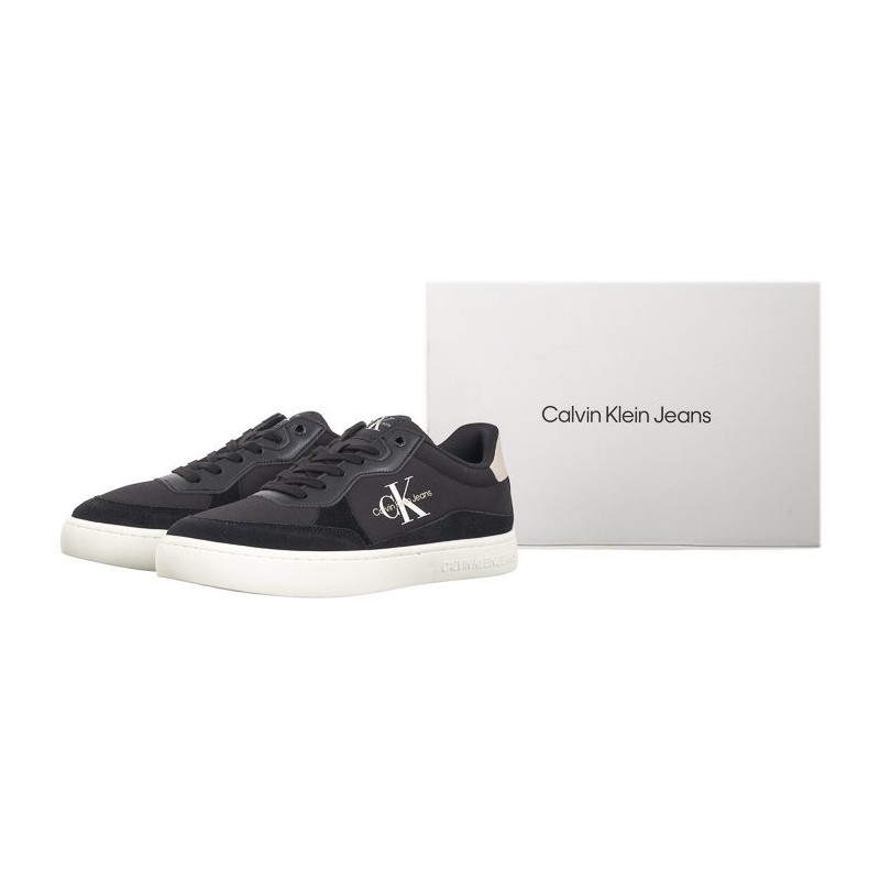 Calvin Klein Classic Cupsole Low Mix Mtl Black/Eggshell/White YM0YM01033 0GR (CK541-a) spordijalatsid