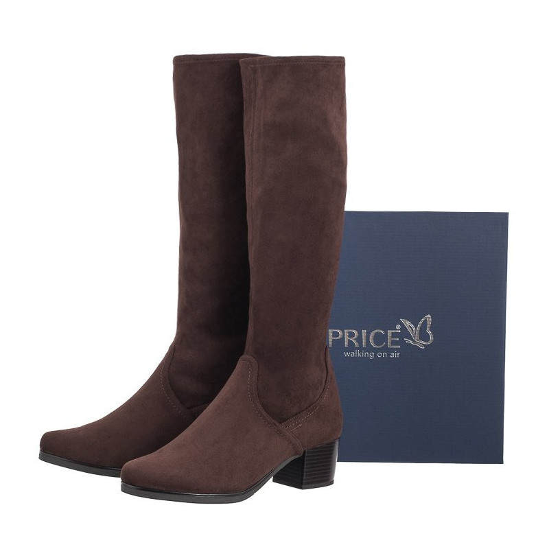 Caprice Brązowe 9-25506-41 302 Dk Brown Stretch (CP381-d) kingad