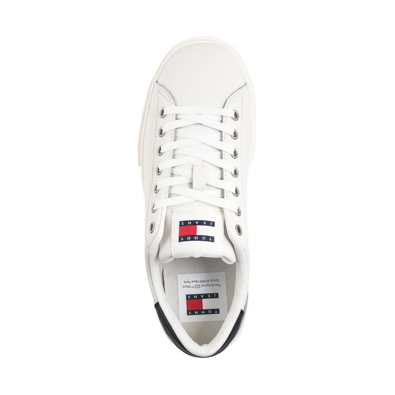 Tommy Hilfiger TJW Foxing Flatform Sneaker Ecru/Black EN0EN02567 YBL (TH1117-b) spordijalatsid