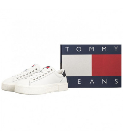 Tommy Hilfiger TJW Foxing Flatform Sneaker Ecru/Black EN0EN02567 YBL (TH1117-b) spordijalatsid