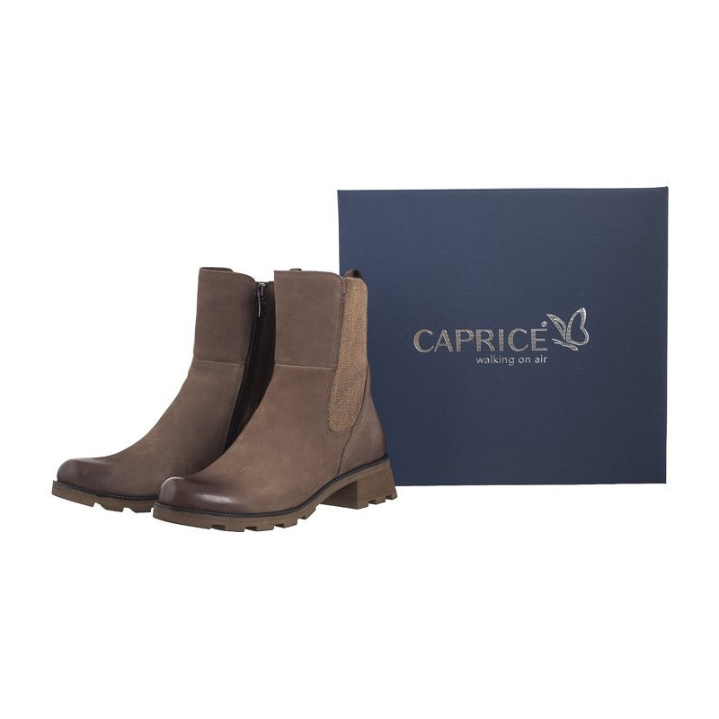 Caprice Brązowe 9-25422-43 334 Taupe Nubuc (CP413-a) kingad