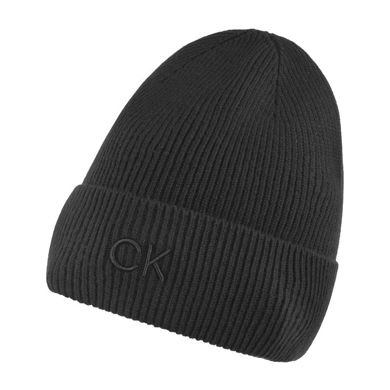 Calvin Klein CK Embroidery Fine Rib Beanie Ck Black K60K612590 BEH (CK554-a) vöö