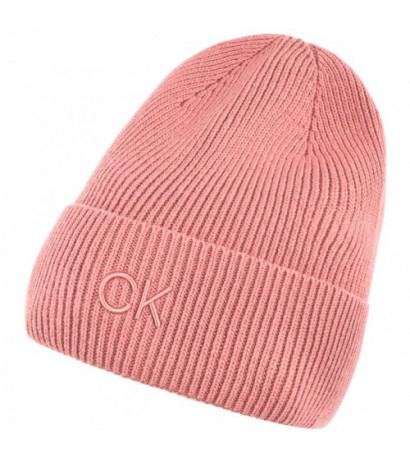 Calvin Klein CK Embroidery Fine Rib Beanie Dusty Rose K60K612590 VCE (CK554-b) vöö