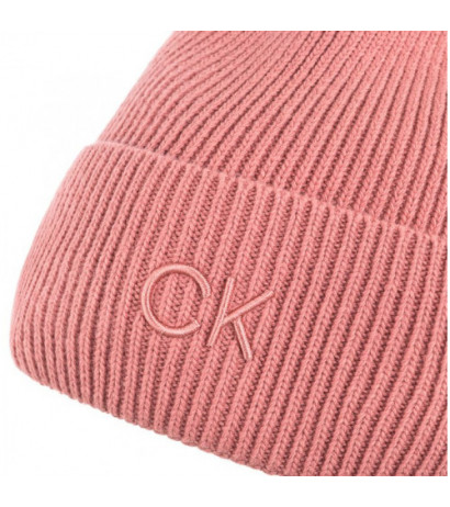 Calvin Klein CK Embroidery Fine Rib Beanie Dusty Rose K60K612590 VCE (CK554-b) vöö