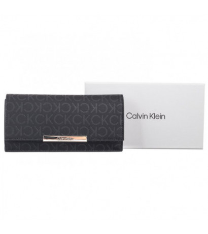 Calvin Klein CK Linear Large Wallet_Mono Black Monogram K60K612444 0GM (CK555-a) käekott