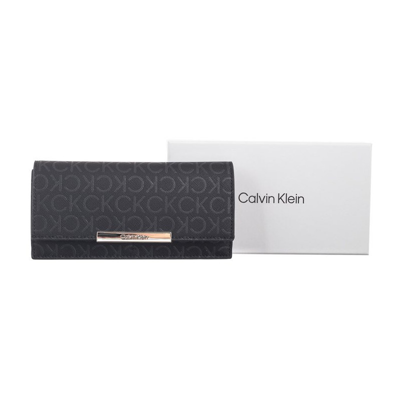 Calvin Klein CK Linear Large Wallet_Mono Black Monogram K60K612444 0GM (CK555-a) käekott