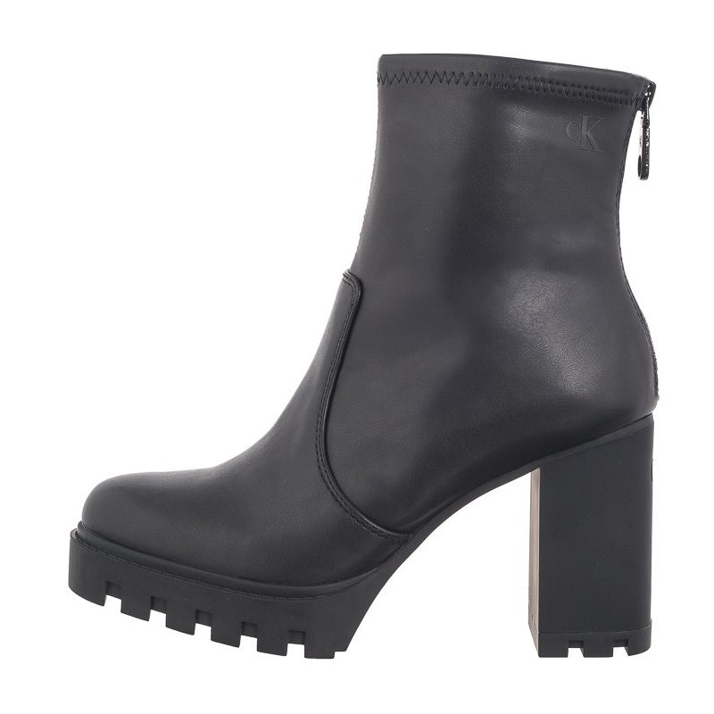 Calvin Klein Heel Platform Zip Boot Mg Nappa Triple Black YW0YW01546 0GJ (CK559-a) kingad