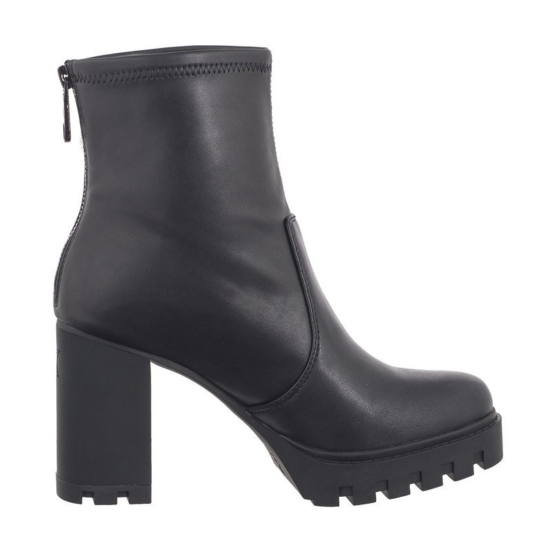 Calvin Klein Heel Platform Zip Boot Mg Nappa Triple Black YW0YW01546 0GJ (CK559-a) kingad