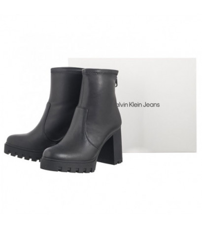 Calvin Klein Heel Platform Zip Boot Mg Nappa Triple Black YW0YW01546 0GJ (CK559-a) kingad