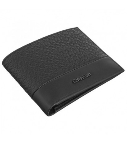 Calvin Klein Nano Mono Bifold 5CC W/Coin Black Nano Mono K50K512279 0GK (CK560-a) käekott