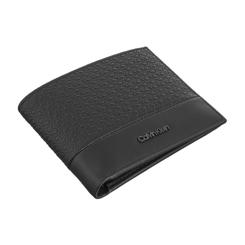 Calvin Klein Nano Mono Bifold 5CC W/Coin Black Nano Mono K50K512279 0GK (CK560-a) käekott