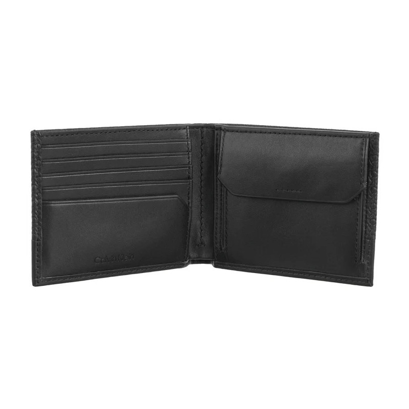 Calvin Klein Nano Mono Bifold 5CC W/Coin Black Nano Mono K50K512279 0GK (CK560-a) käekott