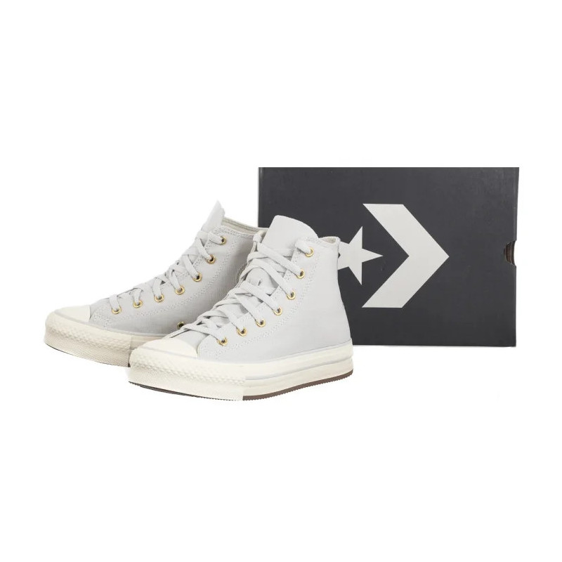 Converse CTAS Eva Lift Hi Barely Grey/Egret/Gold A10382C (CO704-a) kingad