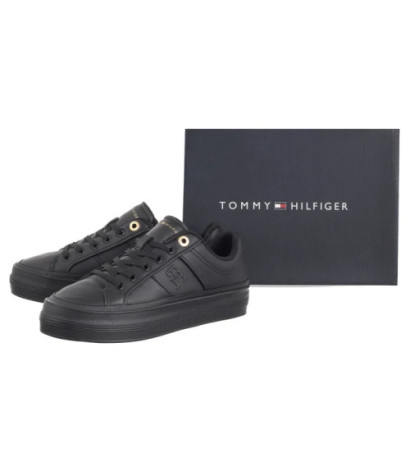 Tommy Hilfiger Essential Vulc Sneaker Monogram Black FW0FW07945 BDS (TH1116-b) kingad