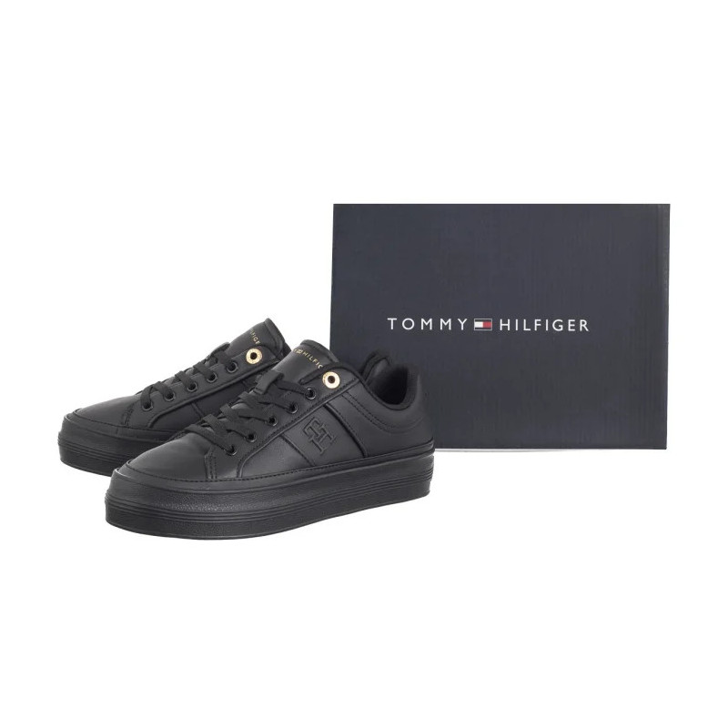 Tommy Hilfiger Essential Vulc Sneaker Monogram Black FW0FW07945 BDS (TH1116-b) kingad