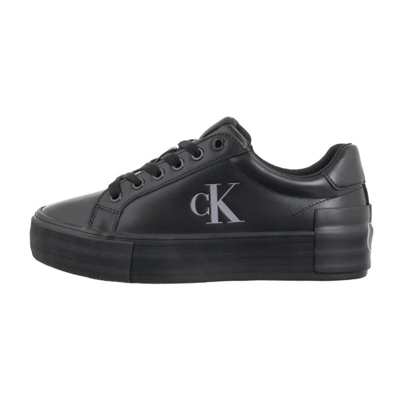 Calvin Klein Vulc Flatform Low Mg Lth Triple Black YW0YW01613 0GJ (CK569-a) kingad