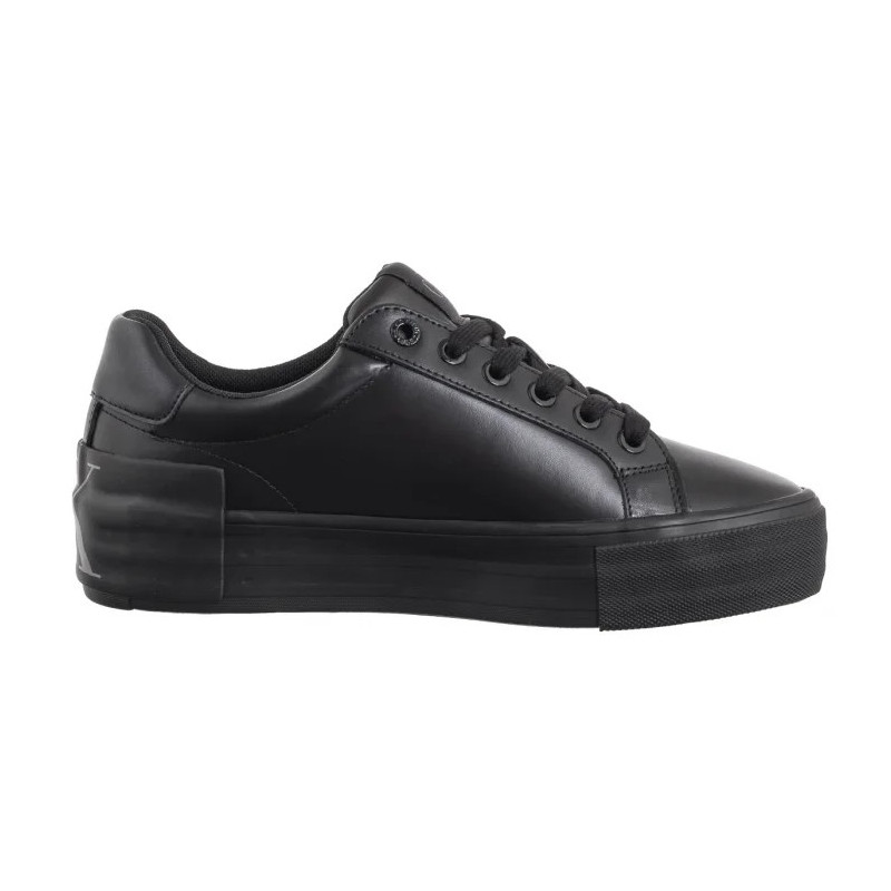 Calvin Klein Vulc Flatform Low Mg Lth Triple Black YW0YW01613 0GJ (CK569-a) kingad