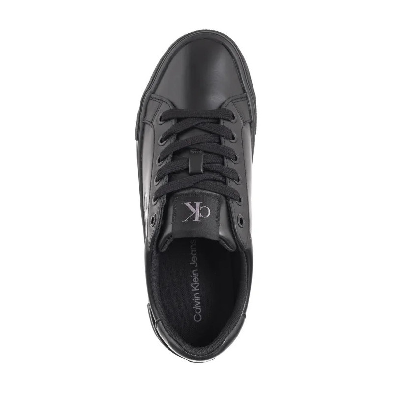 Calvin Klein Vulc Flatform Low Mg Lth Triple Black YW0YW01613 0GJ (CK569-a) kingad