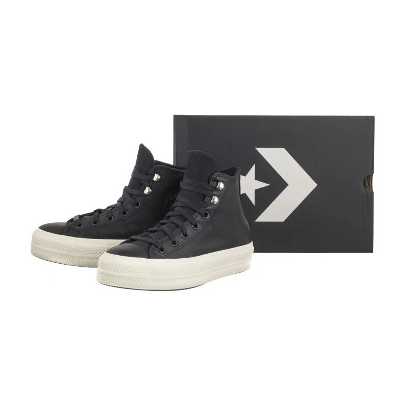 Converse CTAS Lift Hi Black/Black/Egret A08312C (CO714-a) kingad