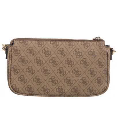 Guess Noelle Dbl Pouch Crossbody HWZG78 79710 Latte Logo/Brown (GU515-e) käekott