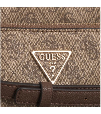 Guess Noelle Dbl Pouch Crossbody HWZG78 79710 Latte Logo/Brown (GU515-e) käekott