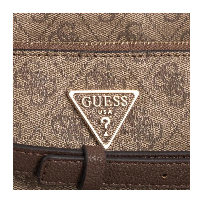 Guess Noelle Dbl Pouch Crossbody HWZG78 79710 Latte Logo/Brown (GU515-e) käekott