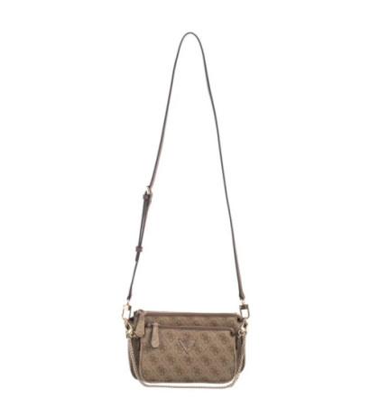 Guess Noelle Dbl Pouch Crossbody HWZG78 79710 Latte Logo/Brown (GU515-e) käekott