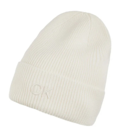 Calvin Klein CK Embroidery Fine Rib Beanie Lily White K60K612590 YAJ (CK554-c) vöö