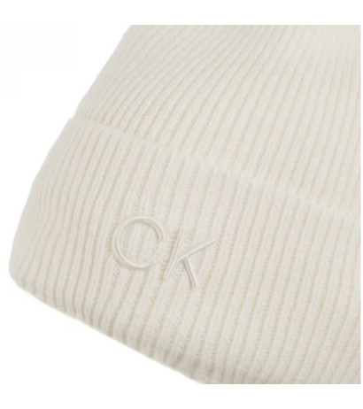 Calvin Klein CK Embroidery Fine Rib Beanie Lily White K60K612590 YAJ (CK554-c) vöö