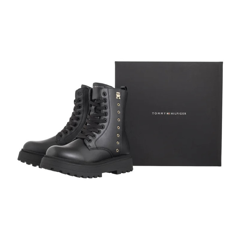 Tommy Hilfiger Lace-Up Bootie Black T3A5-33579-1351999 (TH1191-a) kingad