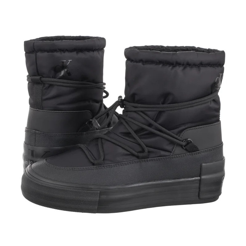 Calvin Klein Vulc Flatform Snow Boot Wn Triple Black YW0YW01591 0GJ (CK580-a) kingad